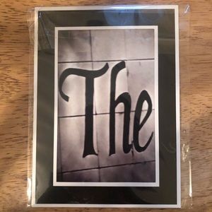 NWT Alphabet Letter Art Photography